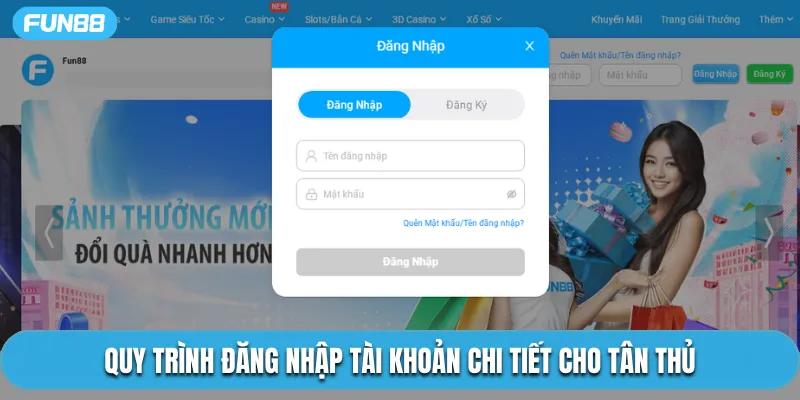 Quy trình đăng nhập tài khoản chi tiết cho tân thủ