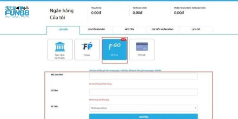 Tìm hiểu chi tiết rút tiền Fun88 từng bước