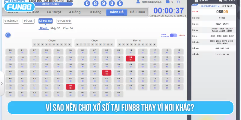 Vì sao nên chơi xổ số tại Fun88 thay vì nơi khác?